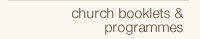 church booklets & programmes